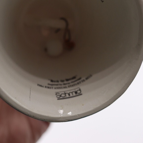 Schmid Bell Boy on Bell Holding Trumpet Horn Bugel Bell Vintage Collectable Bell - Picture 12 of 12